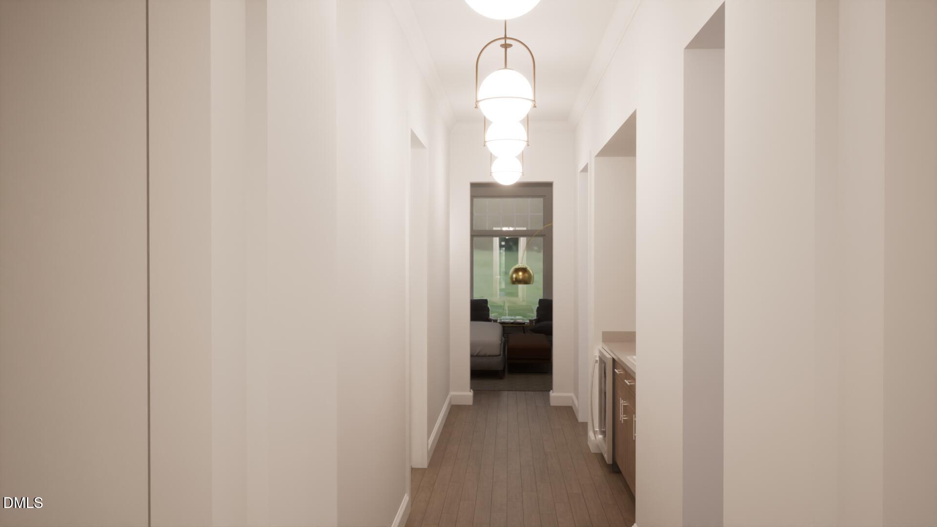 613 Sampson Street Raleigh, NC 27609 - Photo 18 of 32 a view of a bathroom from a hallway