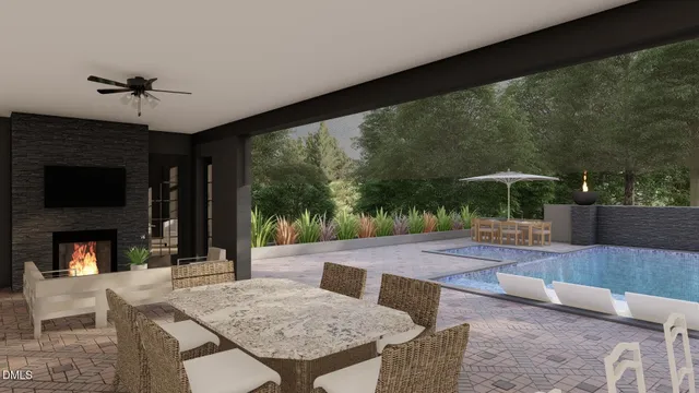 a black and white photo of a painting