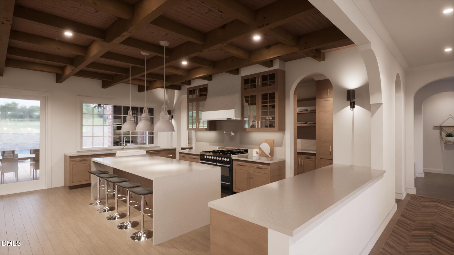 613 Sampson Street Raleigh, NC 27609 - Photo 3 of 32 a kitchen with stainless steel appliances granite countertop a sink stove and refrigerator