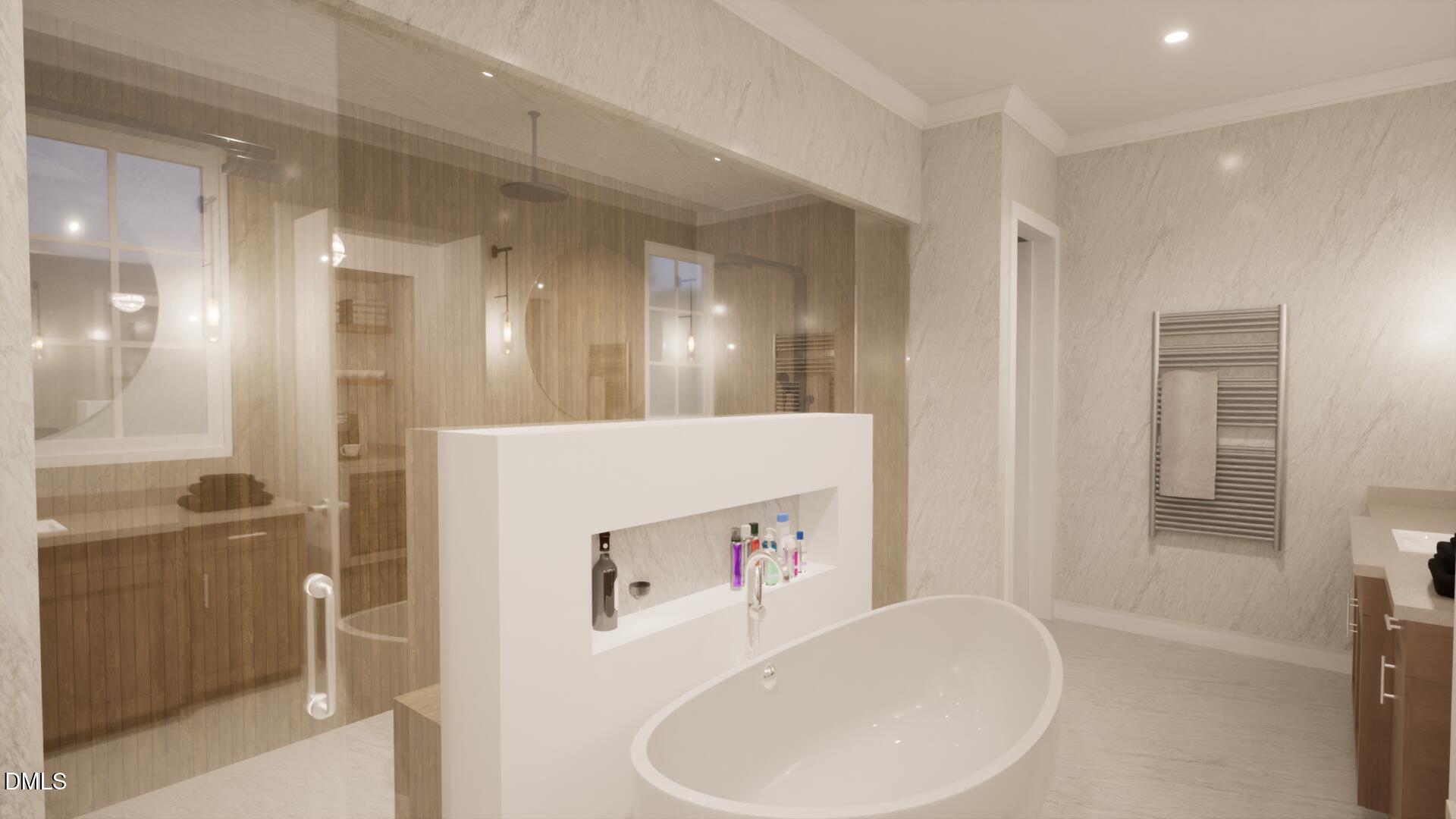 613 Sampson Street Raleigh, NC 27609 - Photo 6 of 32 a bathroom with a bathtub and a sink