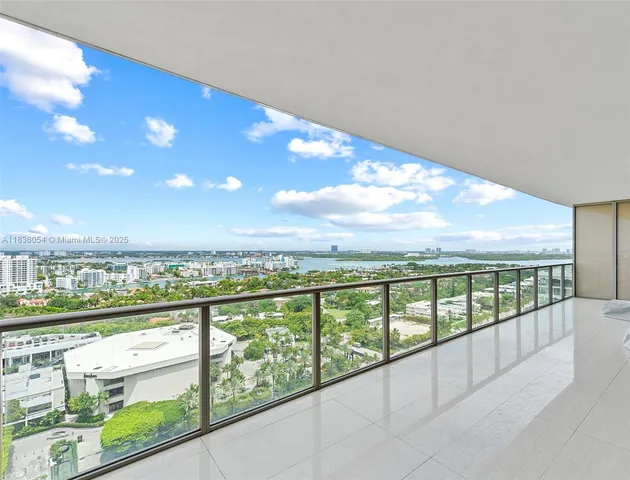 a view of city from balcony