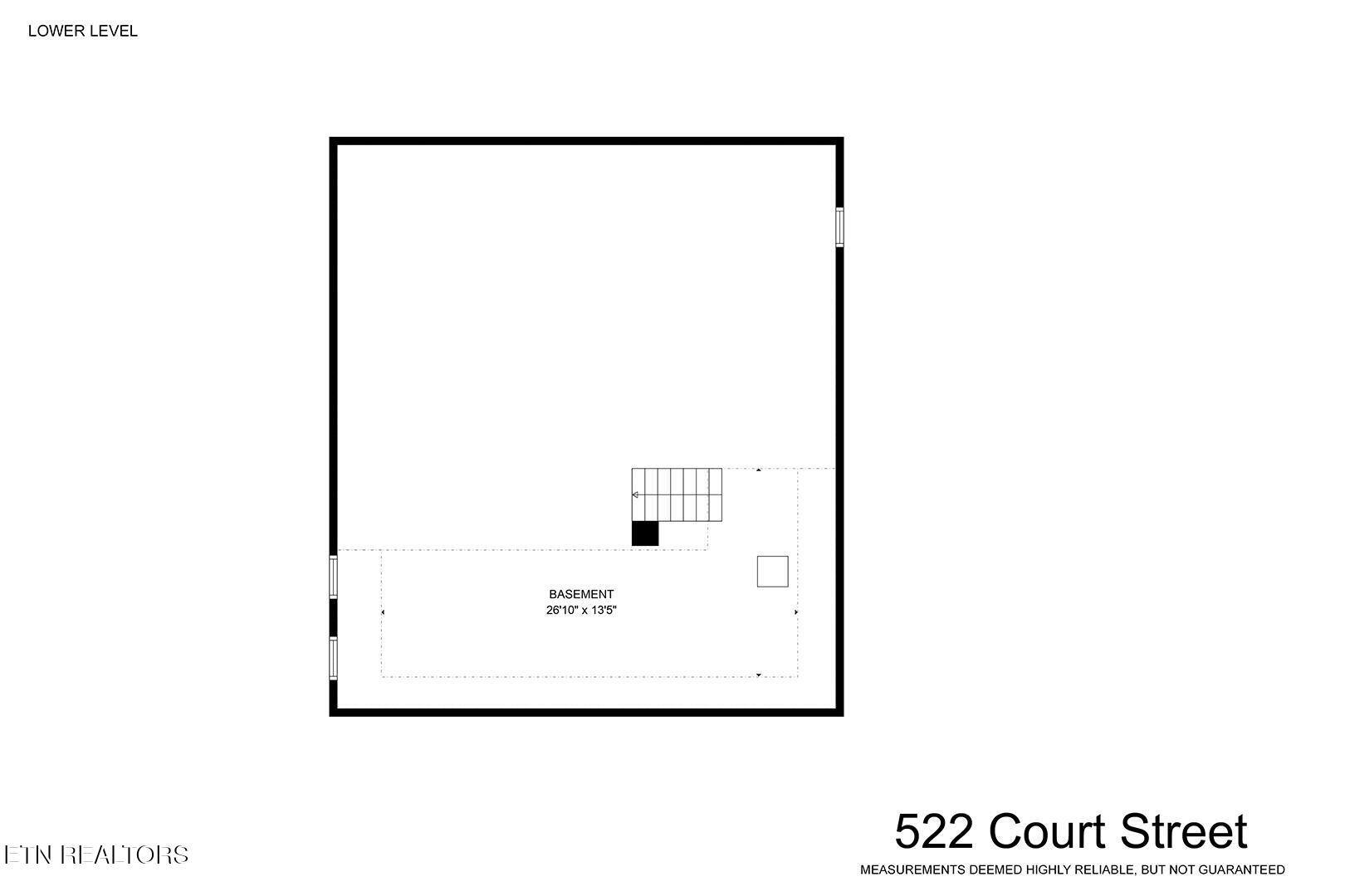 522 Court Street Wartburg, TN 37887 - Photo 59 of 59 59_CourtStreet_522_FloorPlan-LowerLevel