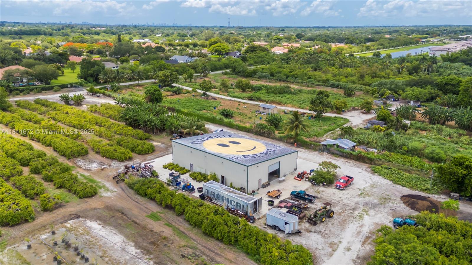 4077 Southwest 121st Terrace Davie, FL 33330 - Photo 80 of 85 an aerial view of a house with a garden