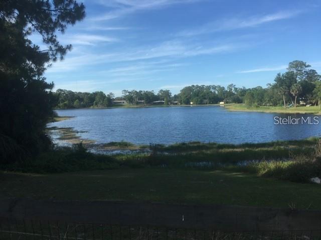 a view of lake from next to house
