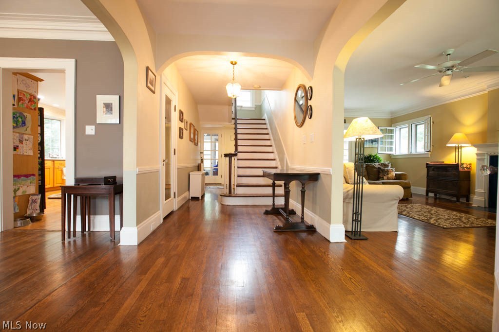 2209 Middlefield Road Cleveland Heights, OH 44106 - Photo 2 of 35 Wonderful open foyer with gleaming hardwood floors throughout.
