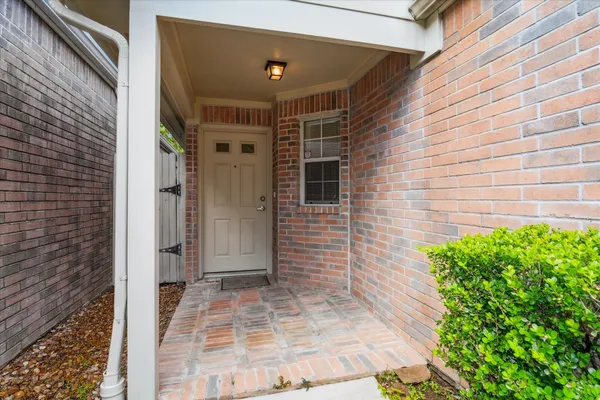 a view of front door of house