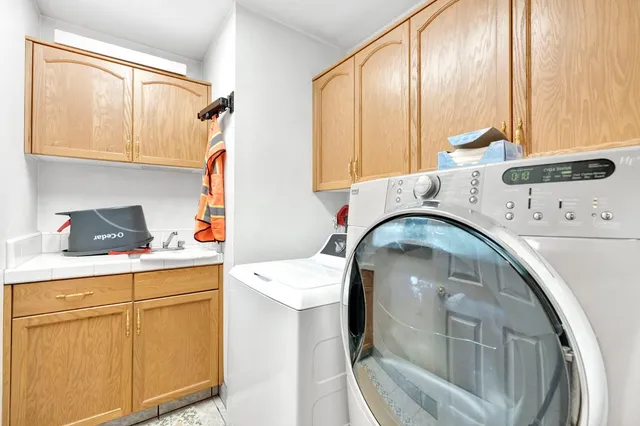 a close view of utility room