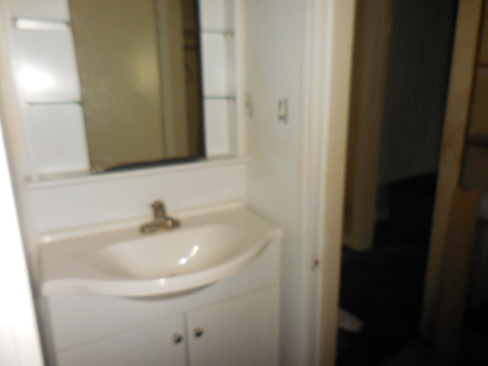 628 Austin Street West Matagorda, TX 77457 - Photo 19 of 19 a bathroom with a sink and a mirror
