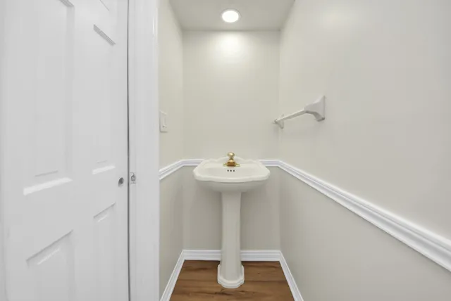 a bathroom with a sink