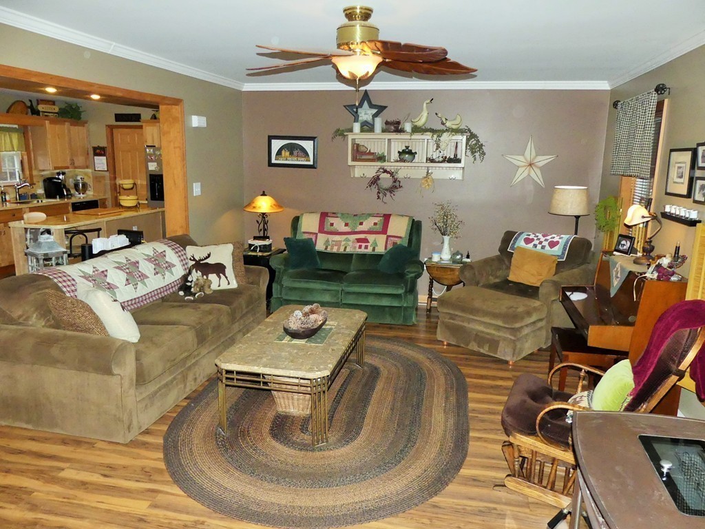 159 Cook Road Templeton, MA 01468 - Photo 6 of 25 a living room with furniture and a fireplace
