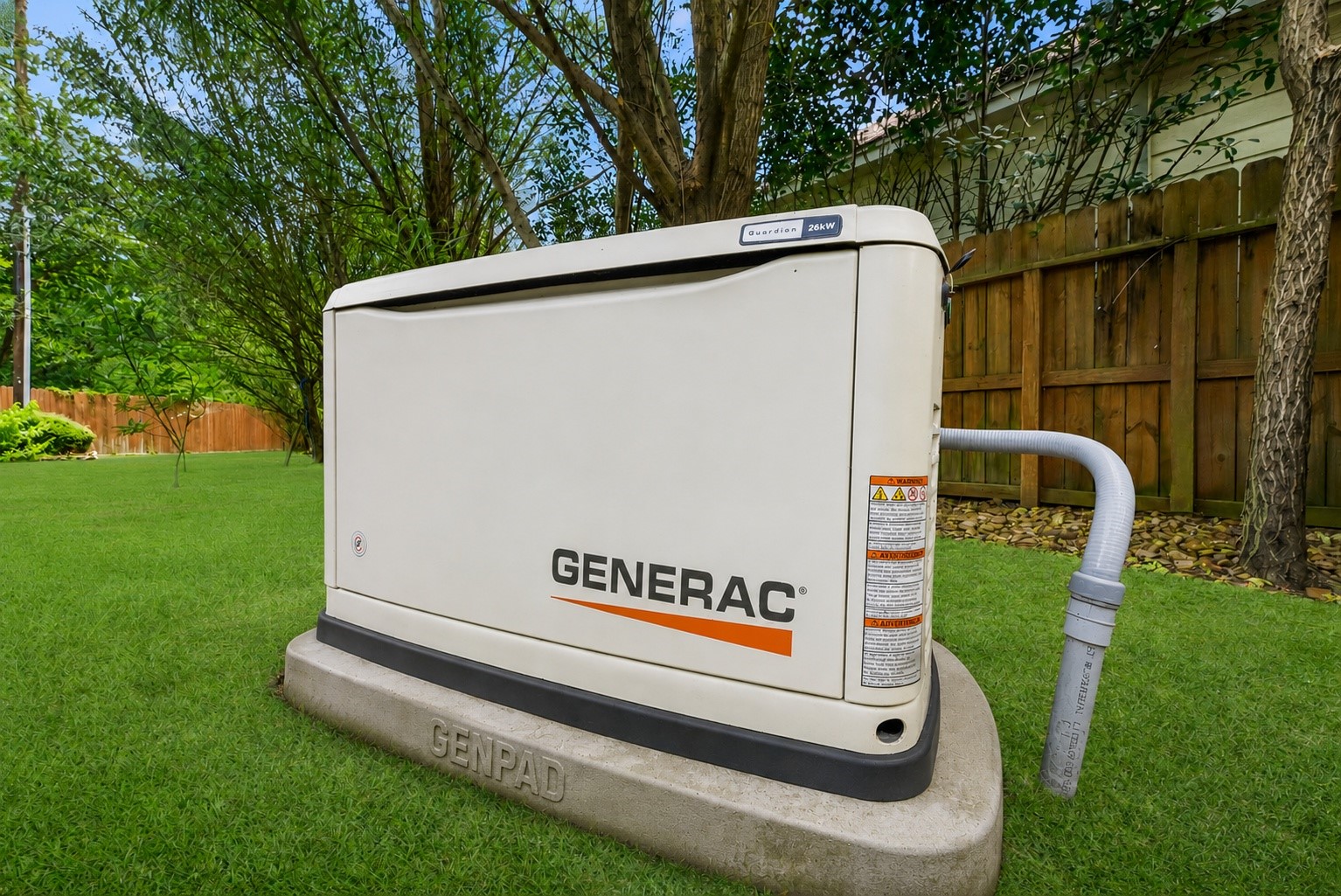 18503 Cabaniss Circle Spring, TX 77379 - Photo 36 of 49 A 26kW Generac whole-home generator provides peace of mind by automatically keeping the home powered during electrical outages.