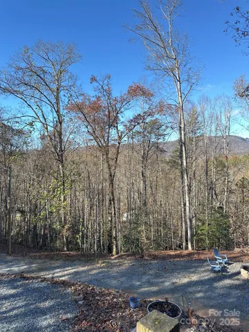 a view of a backyard of the house