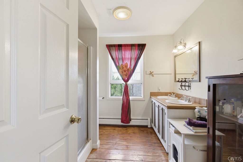 4017 E Road Cazenovia, NY 13035 - Photo 26 of 43 The guest bath is huge w/double vanity.