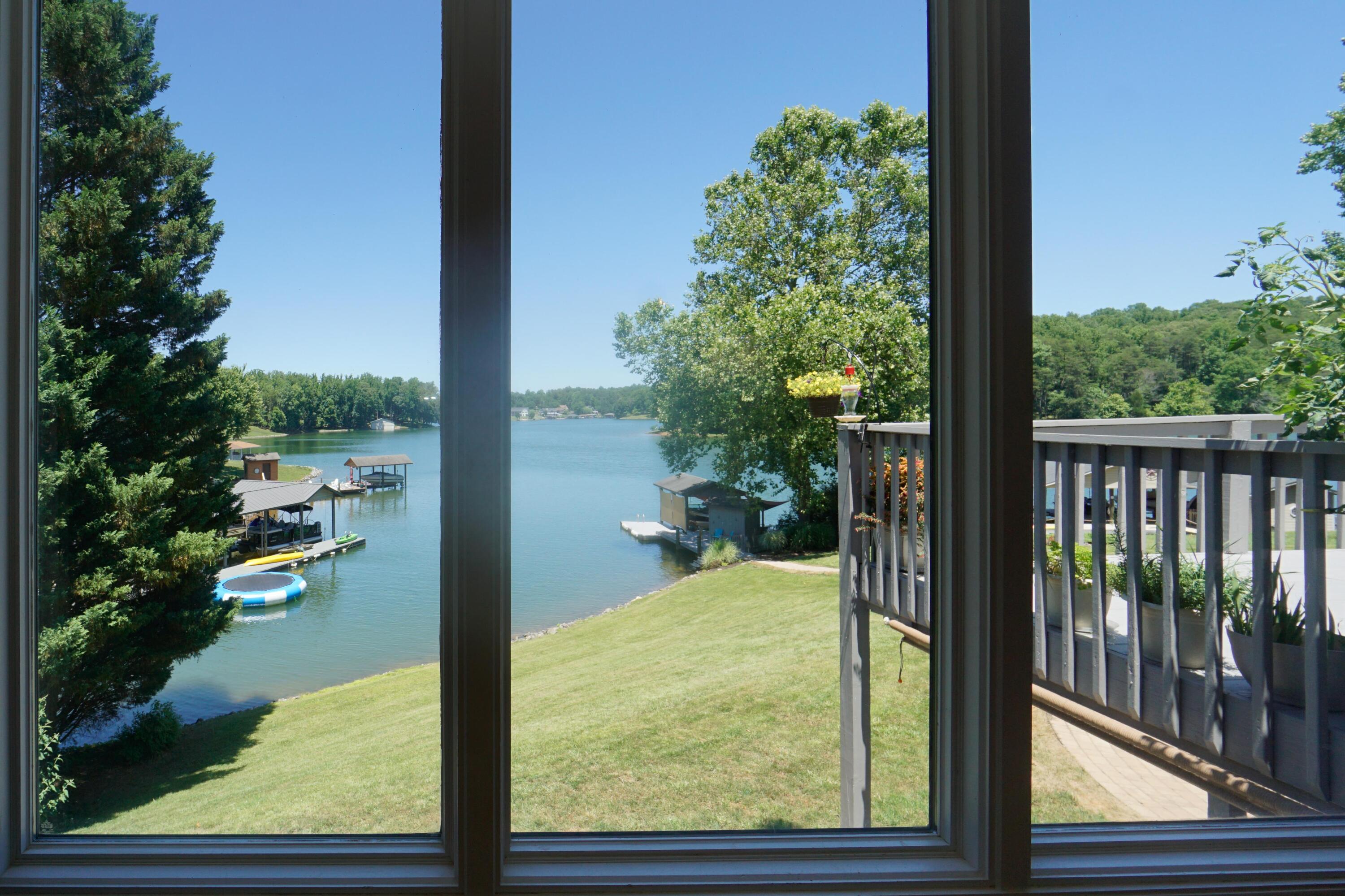 497 Cedar Ridge Road Union Hall, VA 24176 - Photo 11 of 31 a view of a lake from a window