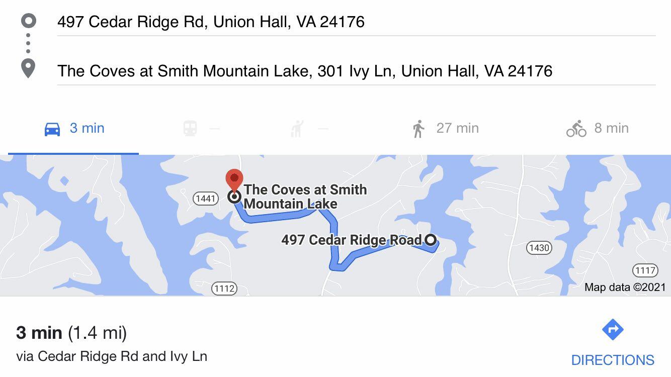 497 Cedar Ridge Road Union Hall, VA 24176 - Photo 31 of 31 a picture of a table