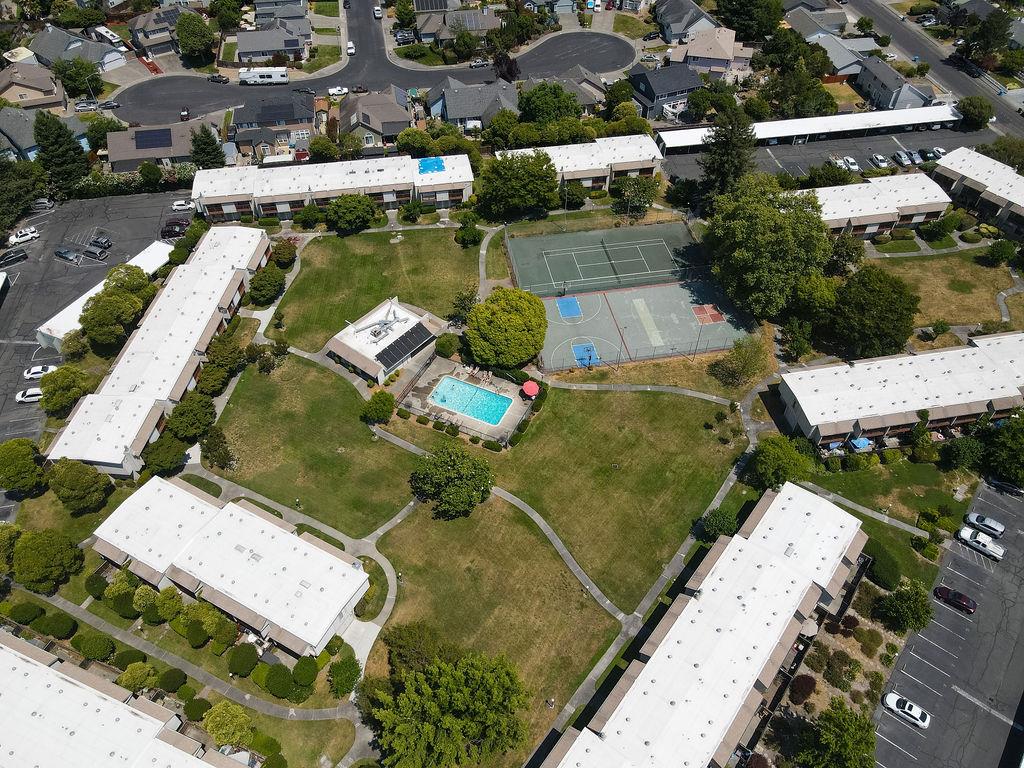 1005 Golf Course Drive Rohnert Park, CA 94928 - Photo 41 of 44 an aerial view of a house with a lake view