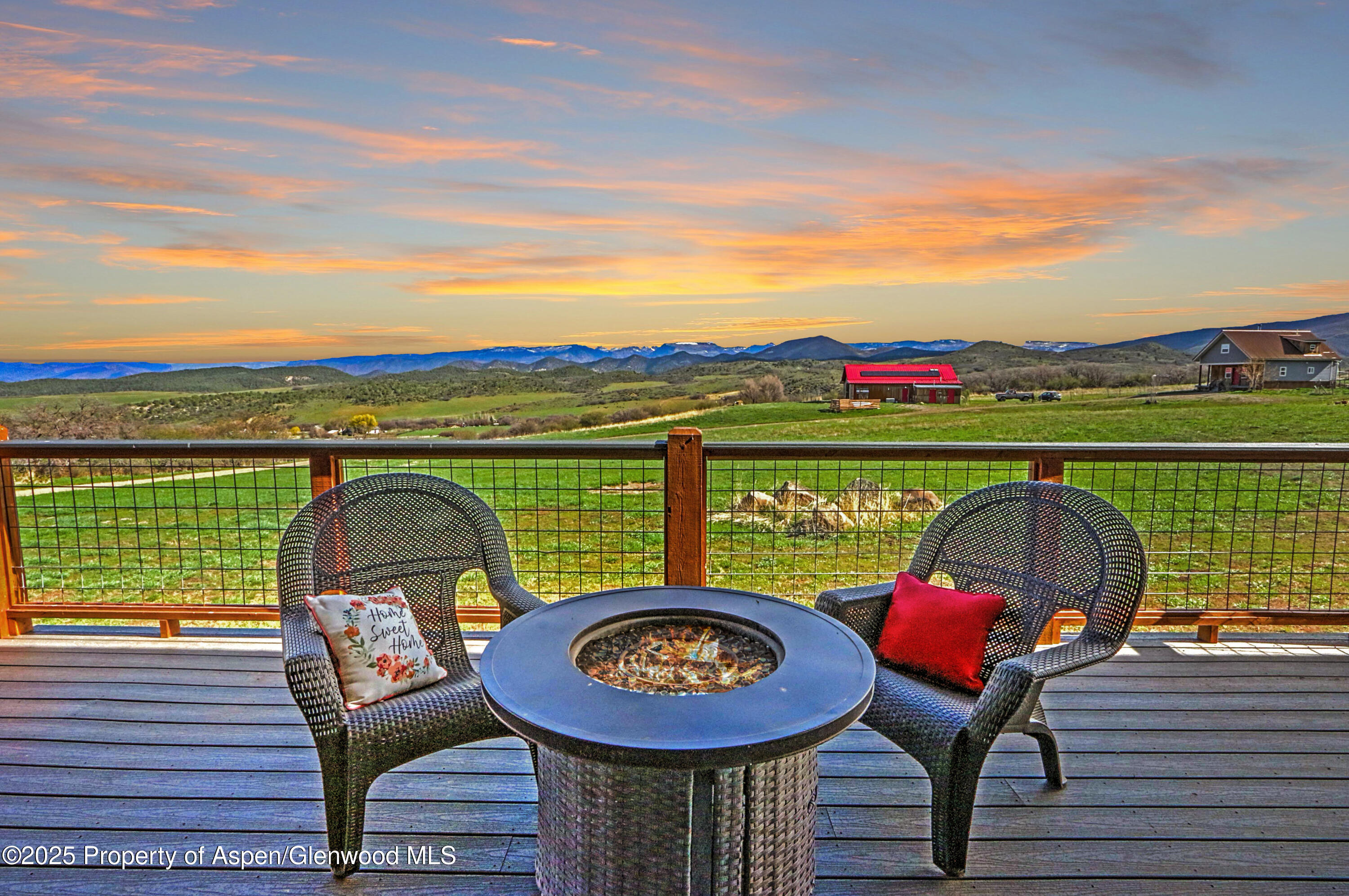 7315 County Road 312 New Castle, CO 81647 - Photo 40 of 75 Deck view dusk 2