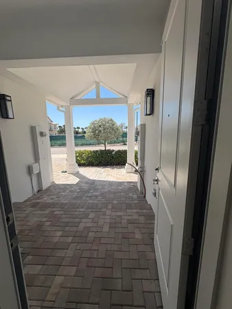 a view of entryway with a front door