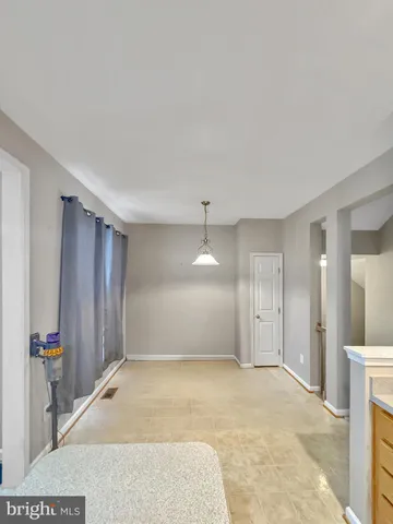 a view of an empty room