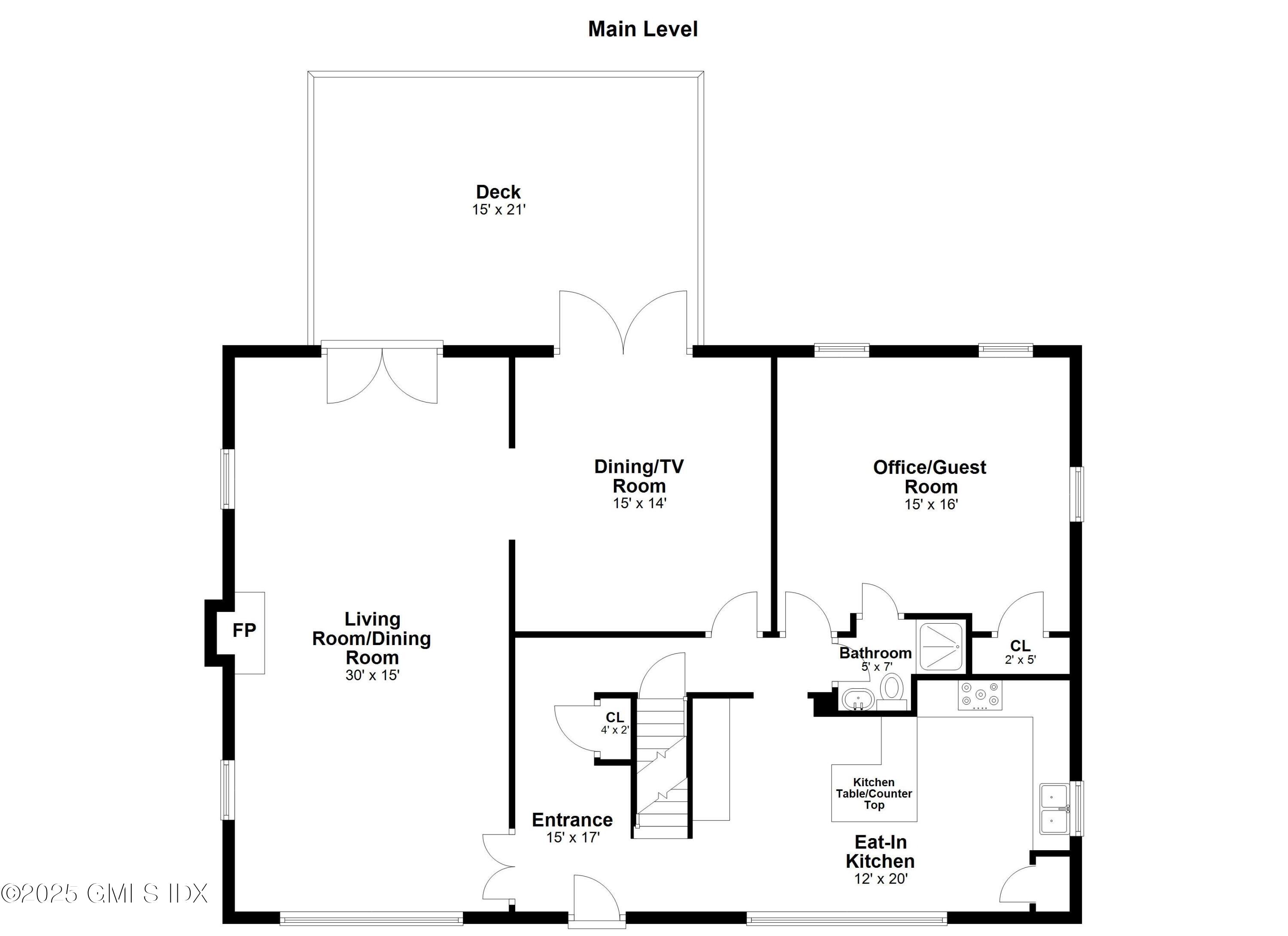65 Lockwood Lane Riverside, CT 06878 - Photo 28 of 31 Main level Floor Plan