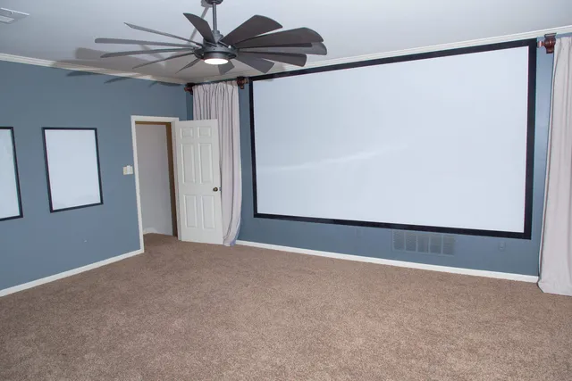 a view of an empty room