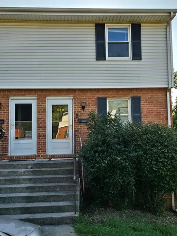 a view of front door of house