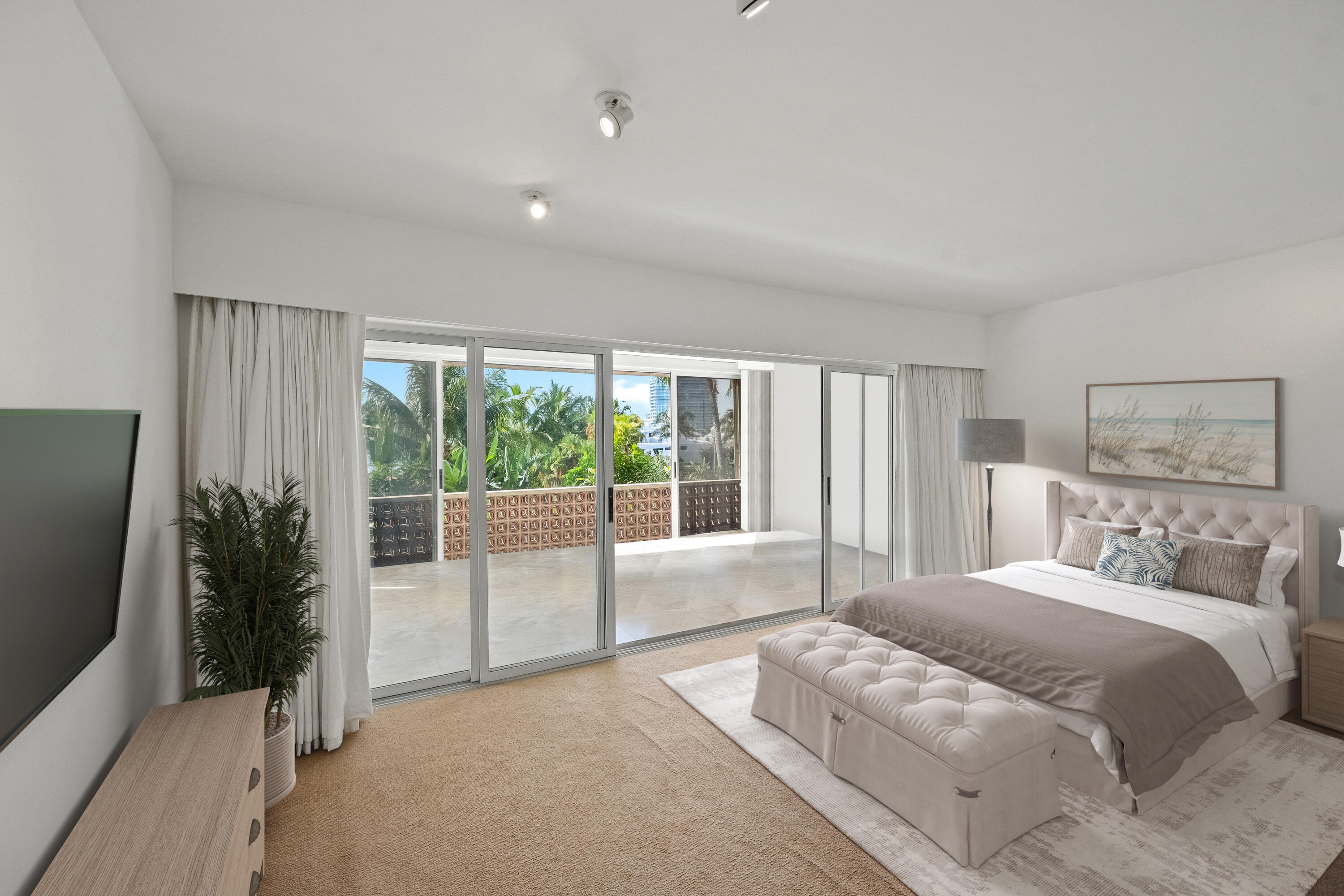 369 South Lake Drive, Unit 2E Palm Beach, FL 33480 - Photo 12 of 19 Virtually Staged Primary Suite