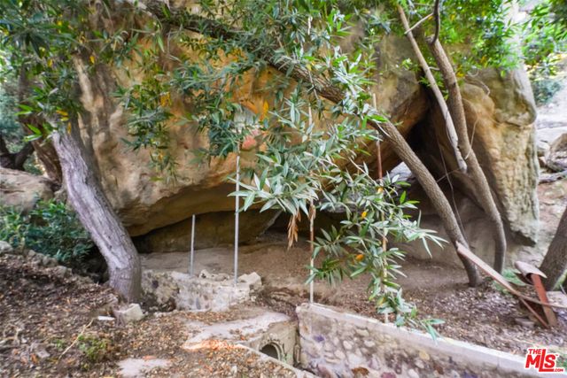 a view of a town with sitting area