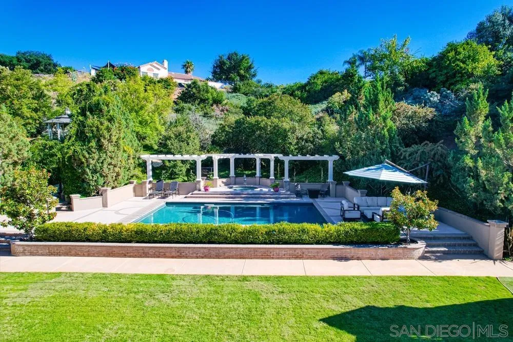 14476 Trailwind Road Poway, CA 92064 - Photo 47 of 61 a view of a garden with a house in the background