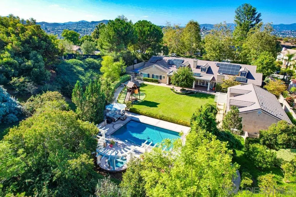 14476 Trailwind Road Poway, CA 92064 - Photo 55 of 61 an aerial view of house with yard swimming pool and outdoor seating