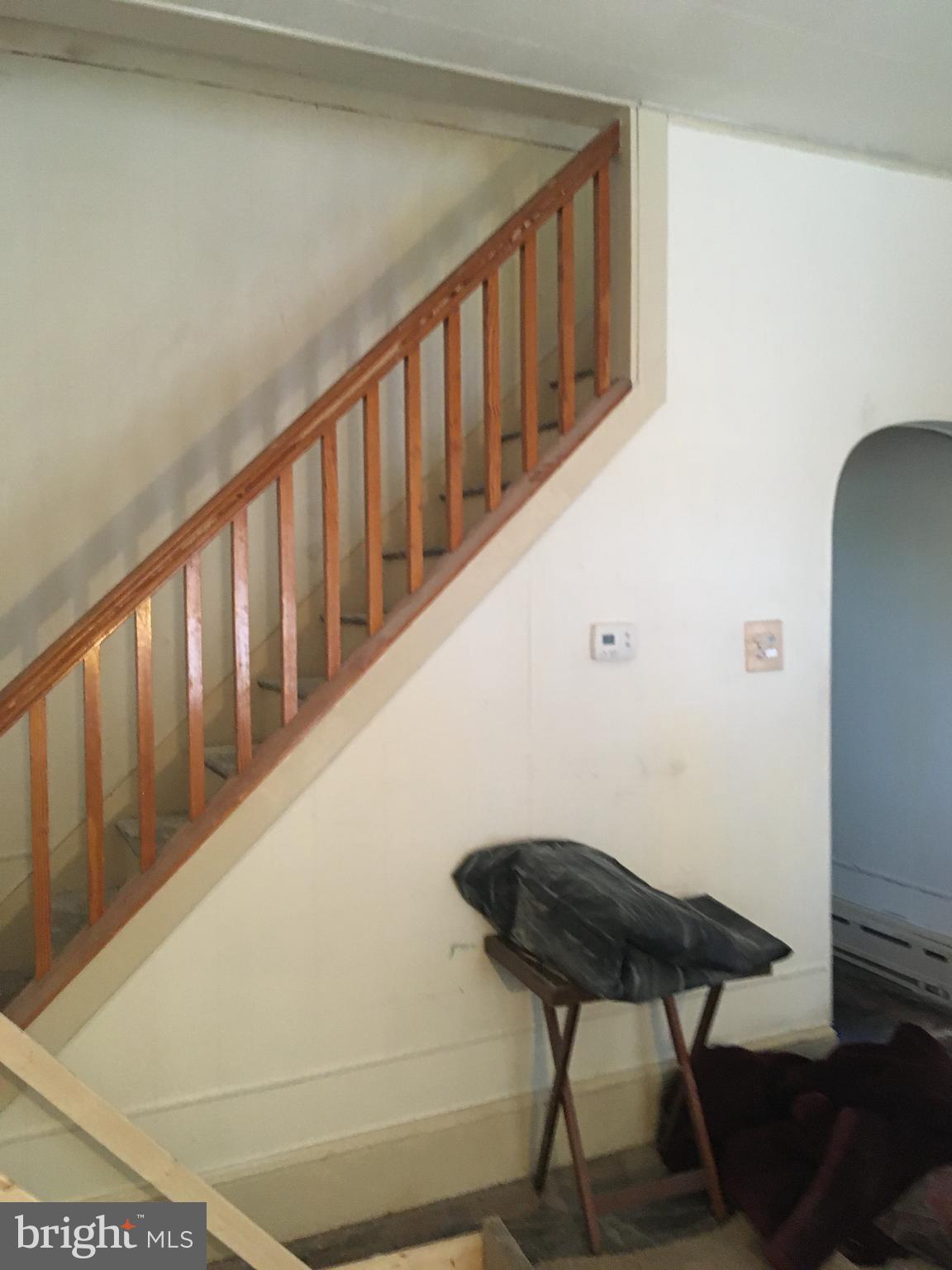 240 Rexmont Road Lebanon, PA 17042 - Photo 6 of 17 Natural wood stairway- LR to 2nd floor