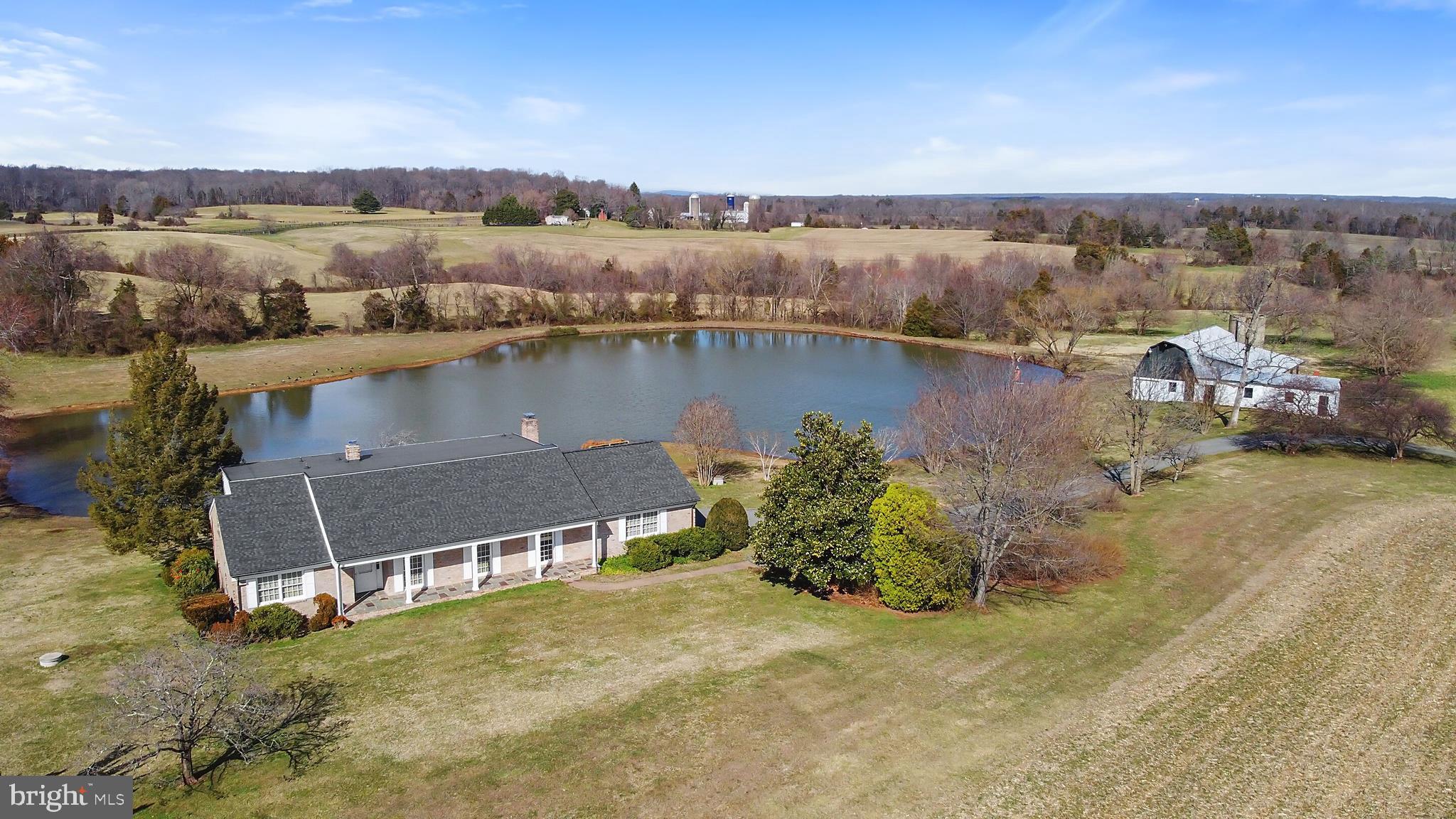 9861 Meetze Road Midland, VA 22728 - Photo 5 of 50 Brick rambler - aerial view