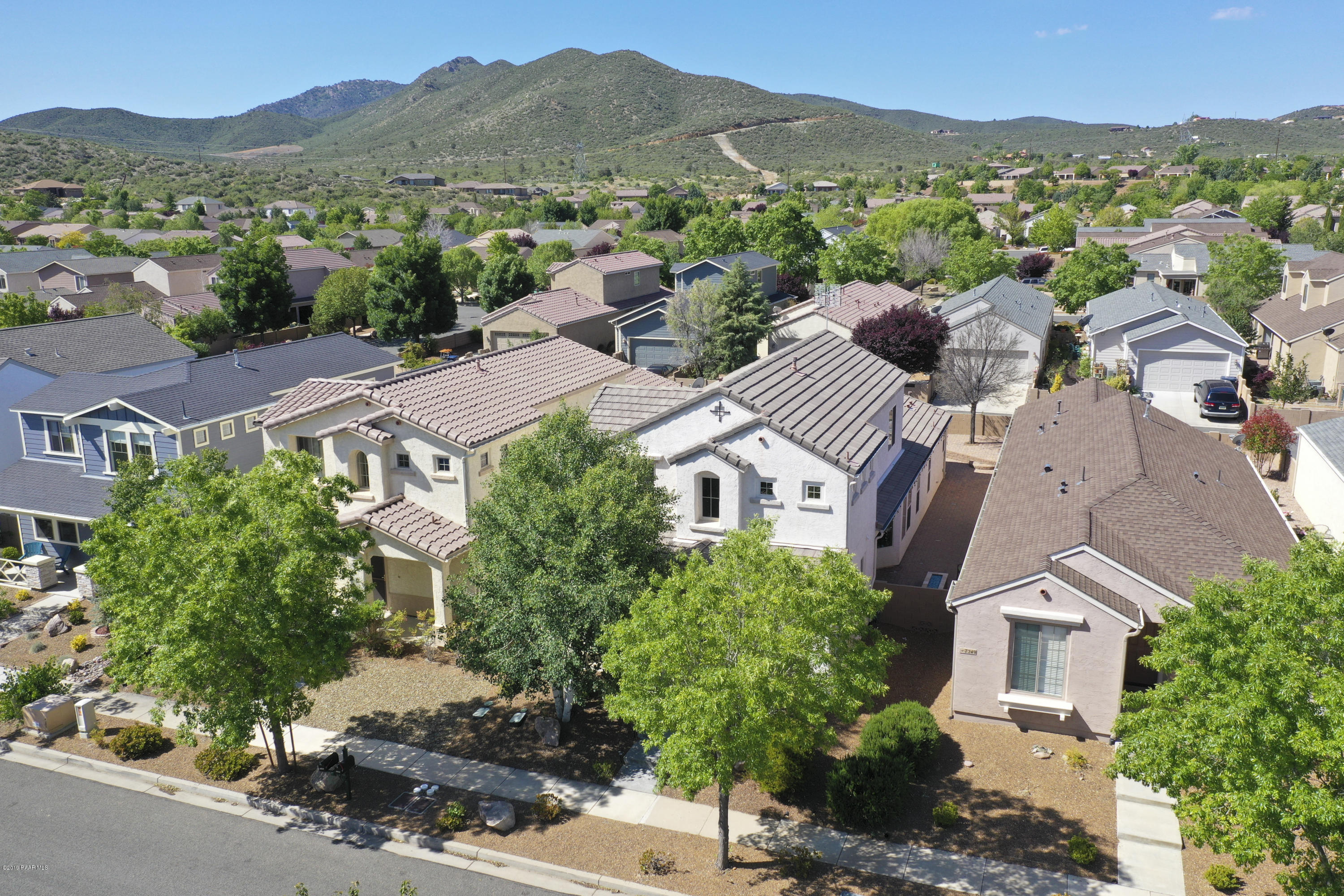 7257 Woolsey Ranch Road Prescott Valley, AZ 86314 - Photo 22 of 31 an aerial view of residential house with an outdoor space