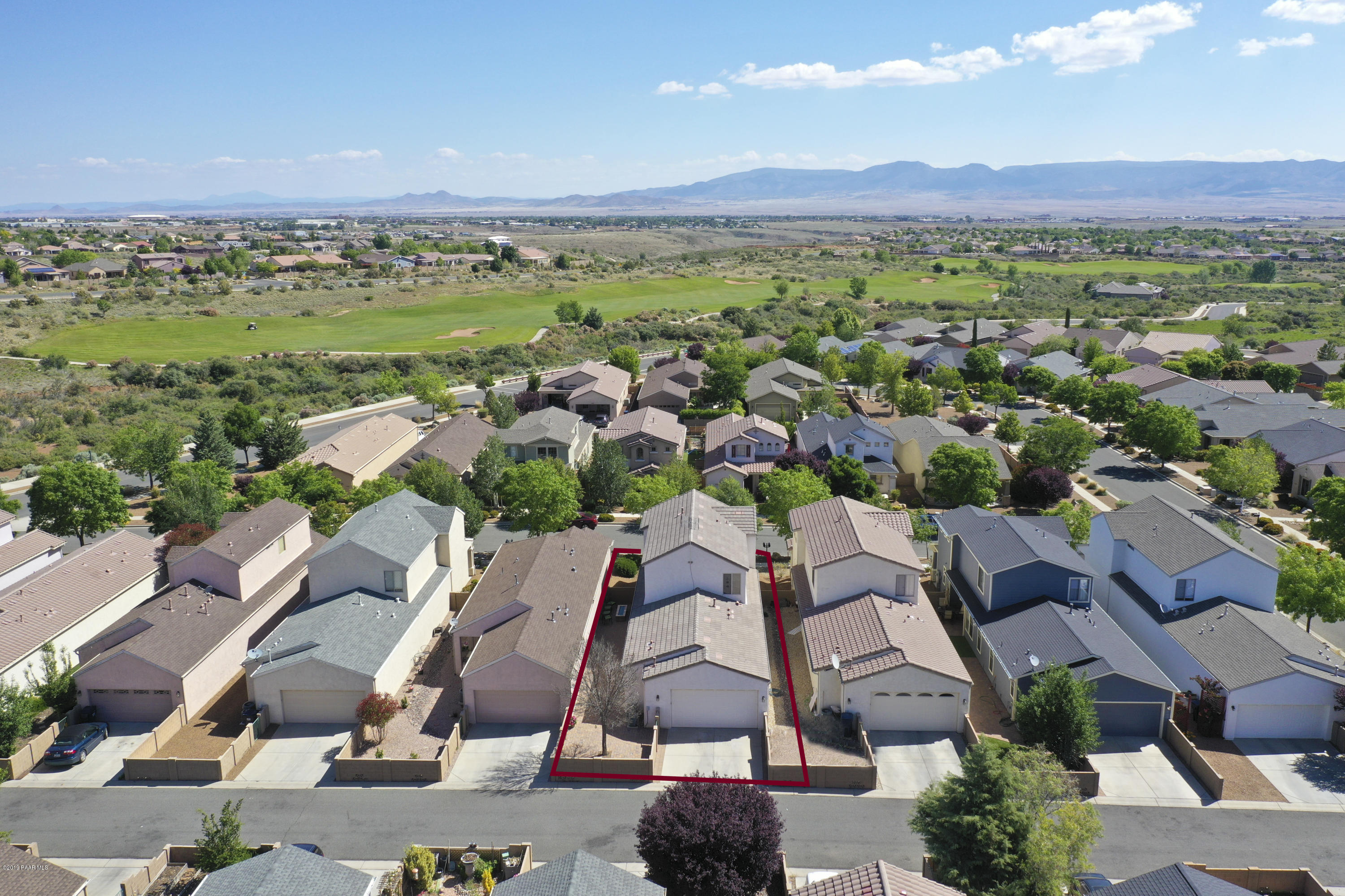 7257 Woolsey Ranch Road Prescott Valley, AZ 86314 - Photo 25 of 31 an aerial view of residential houses with outdoor space