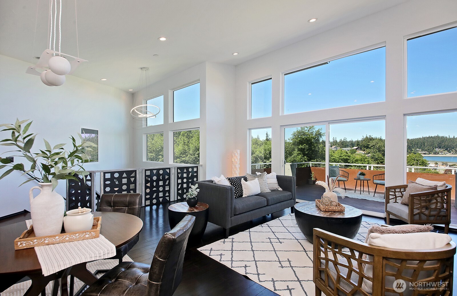 1649 Stewart Road Freeland, WA 98249 - Photo 15 of 40 a living room with furniture and a large window