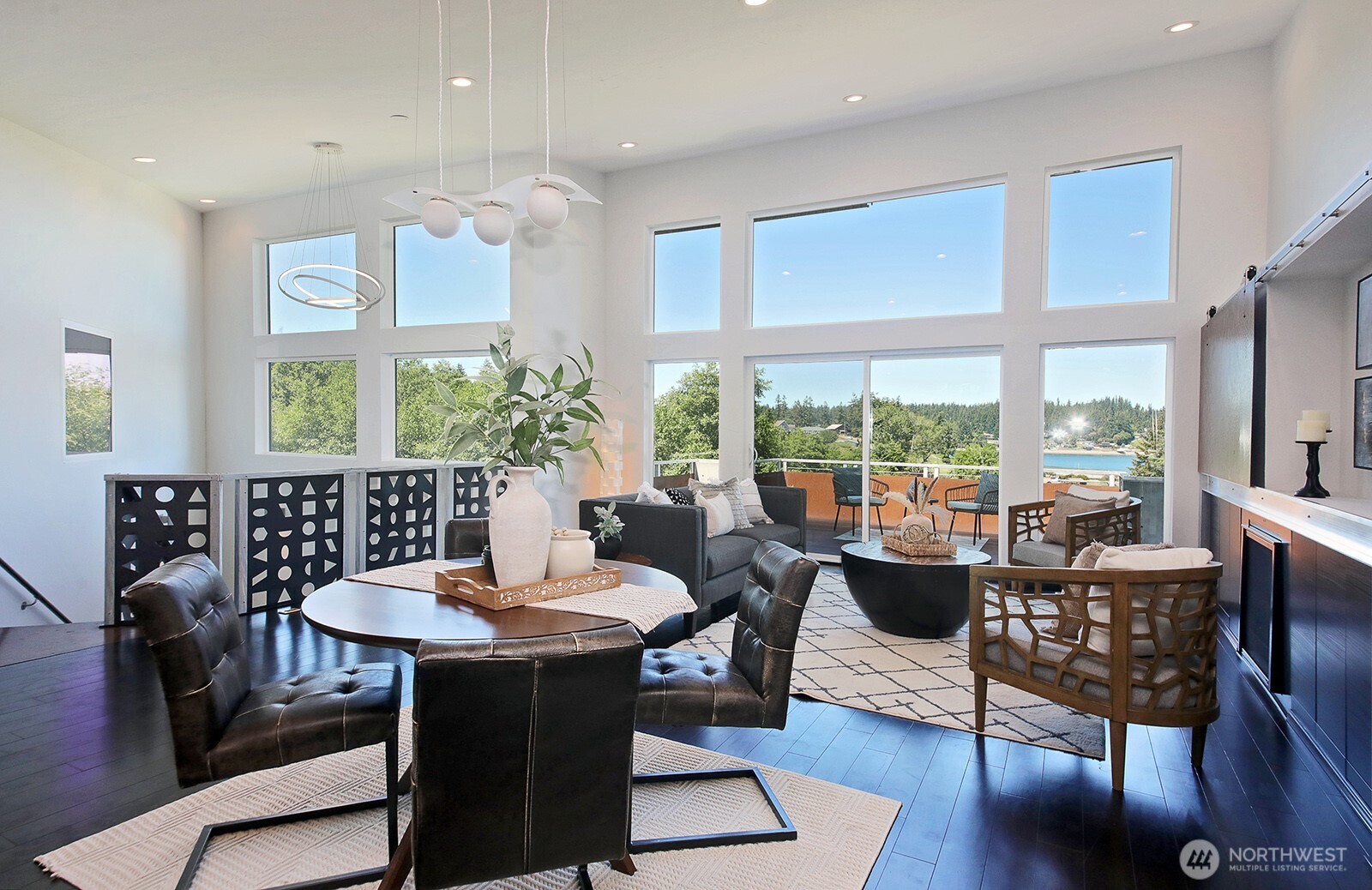 1649 Stewart Road Freeland, WA 98249 - Photo 20 of 40 a view of a dining room with furniture window and outside view