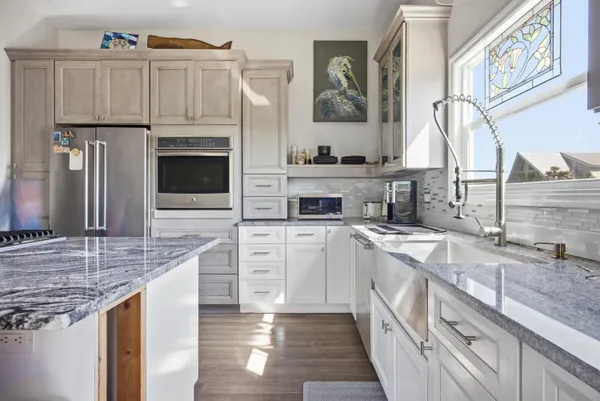 a view of outdoor space with wooden fence