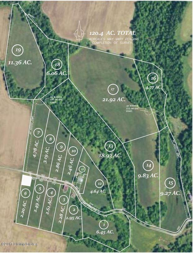 1014 E Oak Grove Road Clarkson, KY 42726 - Photo 3 of 4 Auction Aerial Plat