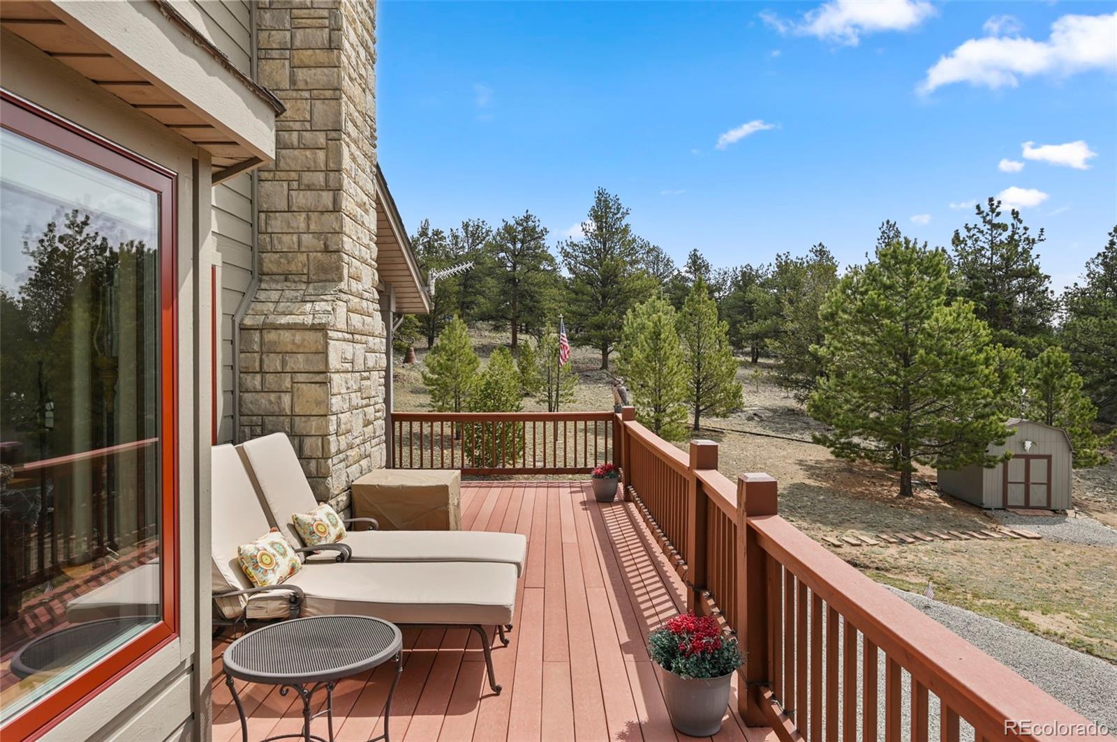 322 Sequoia Road Hartsel, CO 80449 - Photo 34 of 50 a view of a balcony with furniture