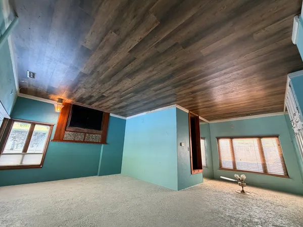 a view of a livingroom with a fireplace