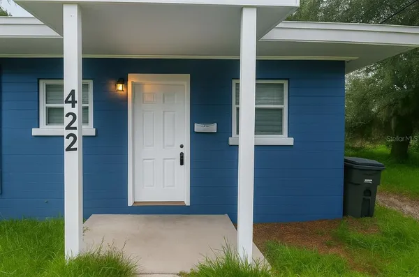 a view of front door of a house