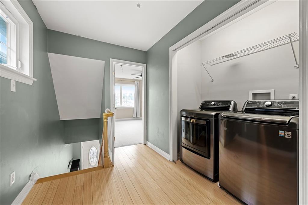 430 Hill Street Carnegie, PA 15106 - Photo 19 of 33 a kitchen with a refrigerator and a stove top oven