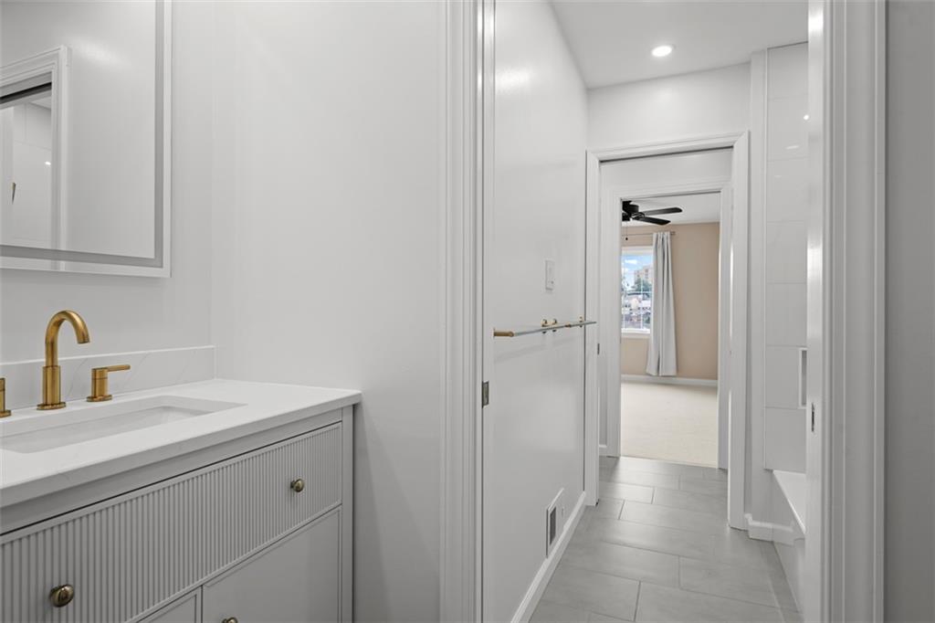 430 Hill Street Carnegie, PA 15106 - Photo 24 of 33 a bathroom with a sink and a mirror