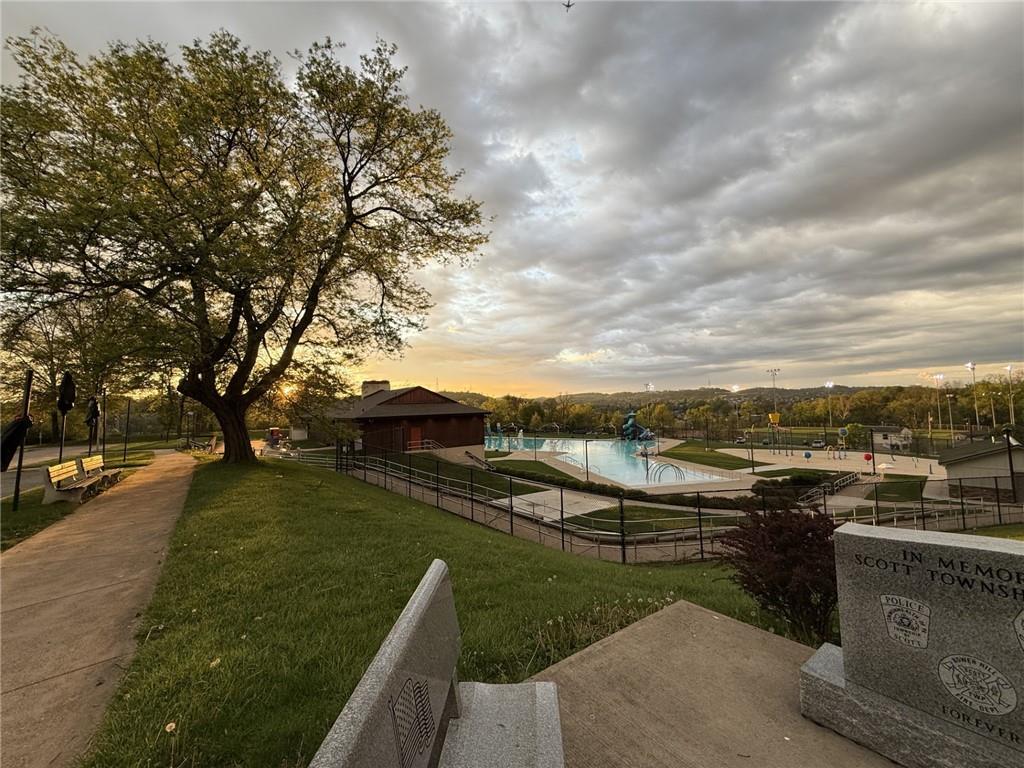 430 Hill Street Carnegie, PA 15106 - Photo 28 of 33 a view of a lake with a yard