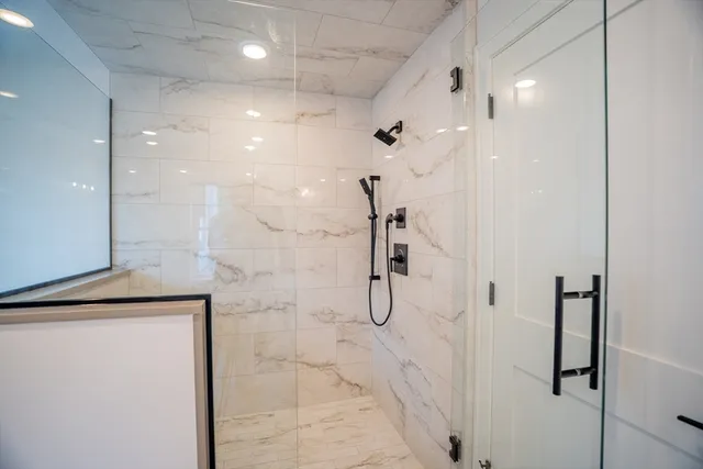 an aerial view of multiple houses