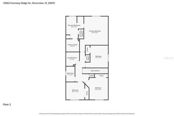 $3,400 | 12962 Fennway Ridge Drive, Riverview, FL 33579