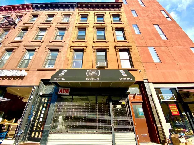 a front view of a building