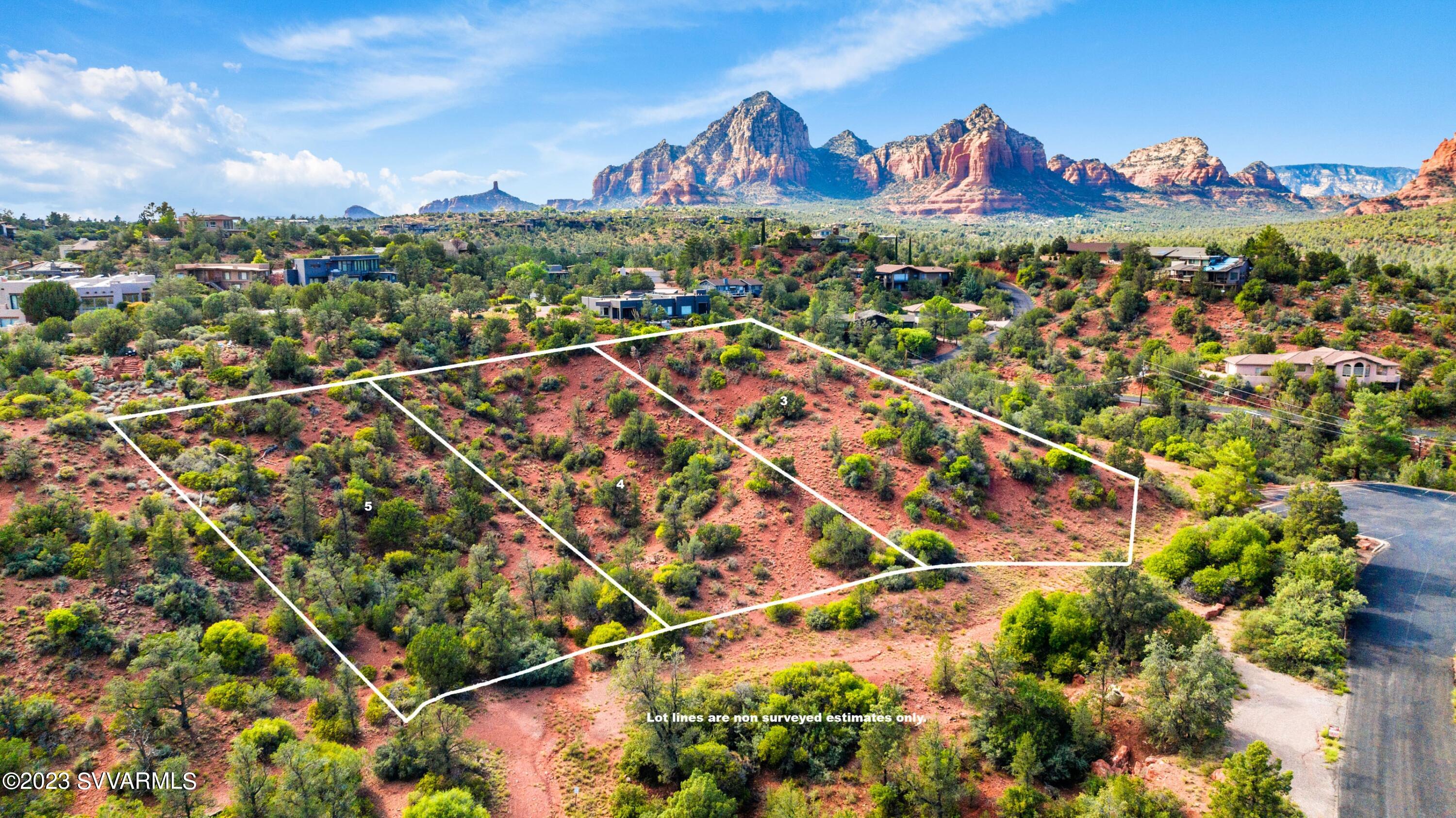8 Sky Ridge Sedona, AZ 86336 - Photo 61 of 65 008_Aerial Lot Lines 3,4, 5