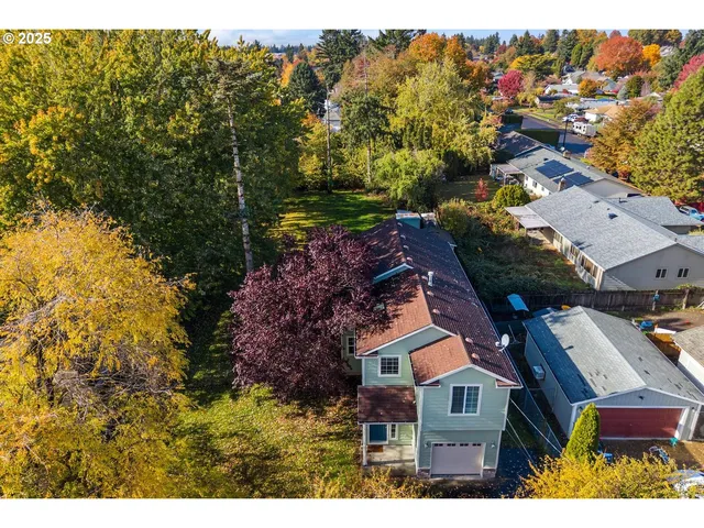 an aerial view of multiple house