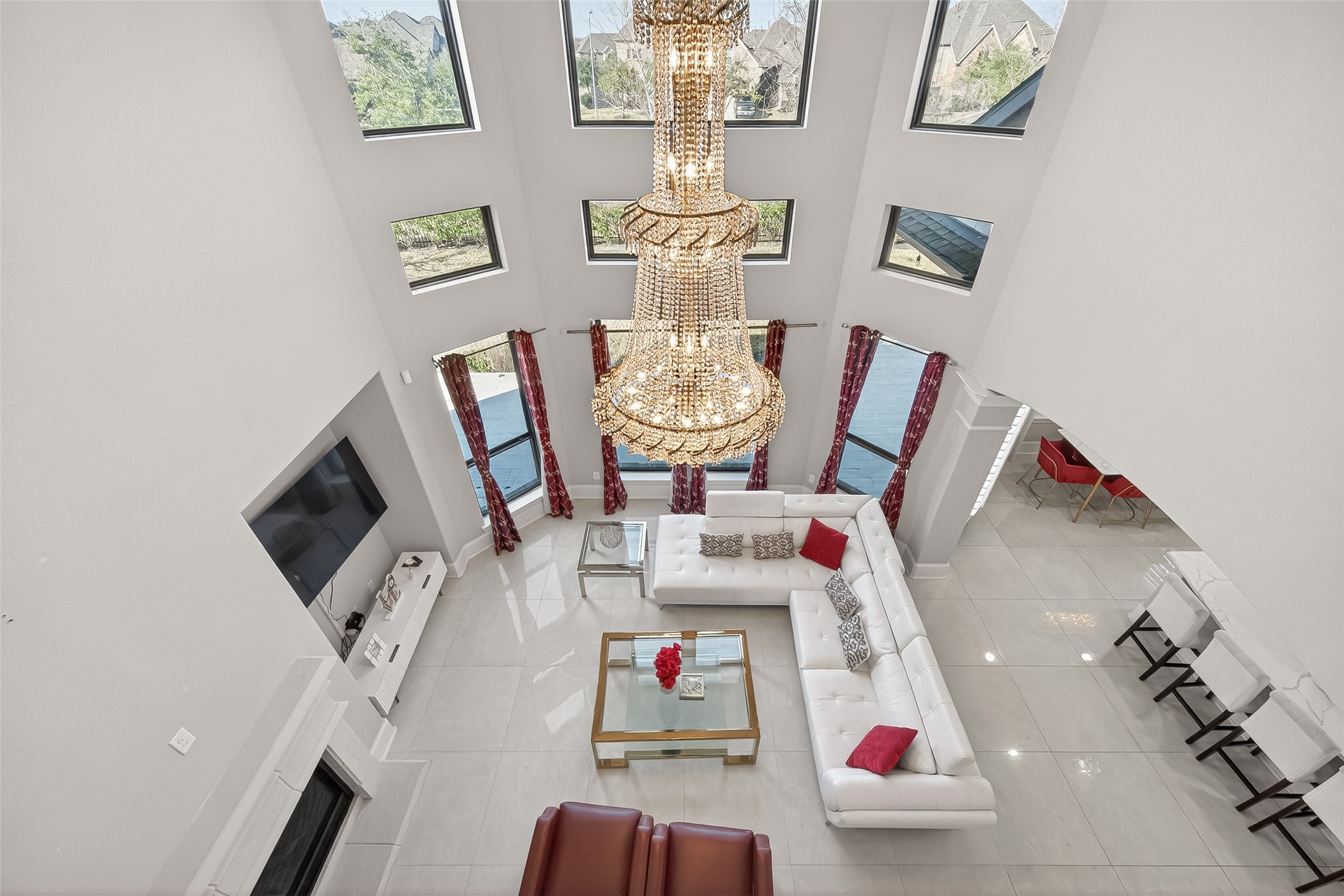 1122 Thyme Rise Lane Richmond, TX 77406 - Photo 46 of 50 a living room with furniture and a flat screen tv